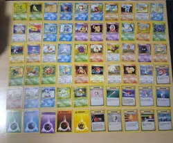 Pokemon Base Set 2 Bulk - 60 Cards Non Holo No Duplicates Moderate To Heavy Play - Image 1