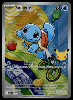 POKEMON SQUIRTLE ME: MEGA EVOLUTION PROMO 039 HOLO P NM/M - Image 1