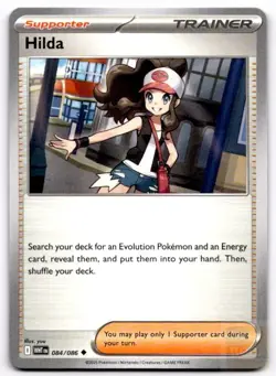 Hilda 084/086 Uncommon White Flare Pokemon Near Mint - Image 1