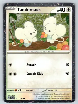 Tandemaus (Cosmos Foil) 167/193 Promo Pokemon Holo NM - Image 1