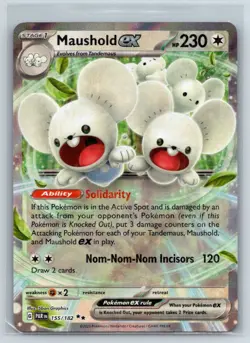 Maushold ex 155/182 Double Rare Paradox Rift Pokemon Holo Near Mint - Image 1