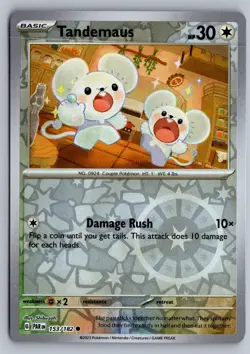Tandemaus 153/182 REVERSE HOLO Common Paradox Rift Pokemon Near Mint - Image 1