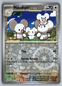 Maushold 161/198 REVERSE HOLO Uncommon Scarlet & Violet Pokemon Near Mint - Image 1