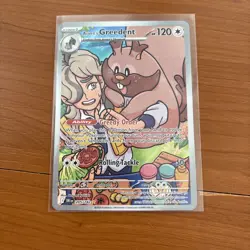 Arven's Greedent 205/182 Illustration Rare Destined Rivals Pokemon Near Mint - Image 1