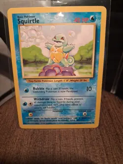 Pokemon Rare. 1999 POKEMON GAME 63 SQUIRTLE Mint Condition - Image 1