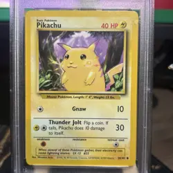 1999 POKEMON GAME #58 PIKACHU YELLOW CHEEKS *PSA 8 NEAR MT-MINT* - Image 3