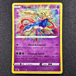 Zacian Amazing Rare #082/185 Vivid Voltage Pokemon TCG - Image 1