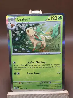 MP Pokemon - Leafeon - 005/131 - Holo Rare - Prismatic Evolutions - Image 1