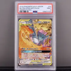 Moltres Zapdos Articuno GX 44/68 Hidden Fates PSA 9 Mint Tag Team Pokemon - Image 1