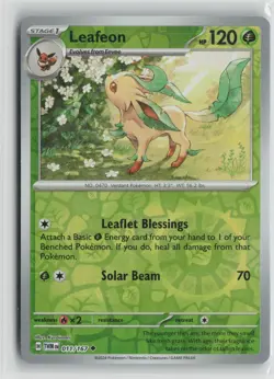 Leafeon 011/167 Uncommon Twilight Masquerade Pokemon Near Mint - Image 1