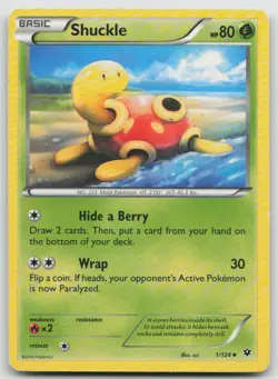 Shuckle 1/124 Uncommon Fates Collide Pokemon MP - Image 1