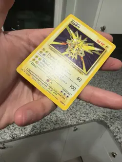 Zapdos 16/102 Base Set Unlimited Holo Rare NM Strong Holo 1999 WOTC Pokemon - Image 2