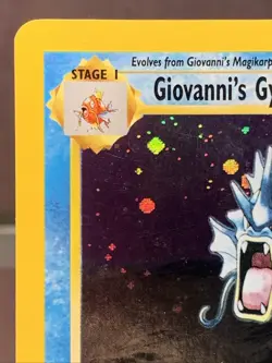 Pokemon TCG Giovanni's Gyarados 5/132 Holo Rare Gym Challenge WOTC VTG Swirl LP+ - Image 2