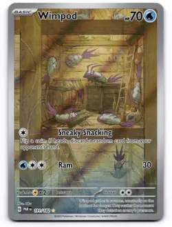 Wimpod NM IR 191/182 SV04: Paradox Rift Pokemon TCG Holo - Image 1