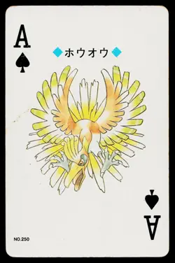 Ho-Oh Ace of Spades Pokemon Gold Deck Playing Card Heavily Played - Image 1