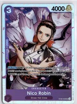 ST26-003 Nico Robin Super Rare English One Piece TCG Card ST26 Starter Deck - Image 1