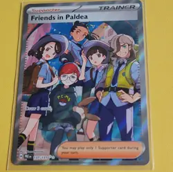 Pokemon Prismatic Evolutions Full Art Card Friends in Paldea 137/131 NM - Image 1