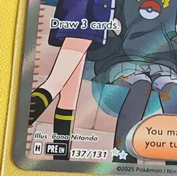 Pokemon Prismatic Evolutions Full Art Card Friends in Paldea 137/131 NM - Image 3