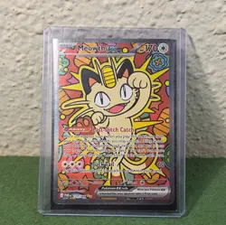 Pokemon Meowth ex 121/088 ENGLISH Perfect Order SIR 🤩 PACK FRESH NM 🤩 - Image 1