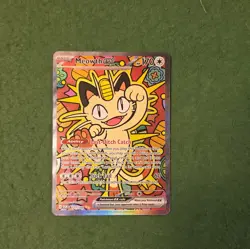 Pokemon Meowth ex 121/088 ENGLISH Perfect Order SIR 🤩 PACK FRESH NM 🤩 - Image 3