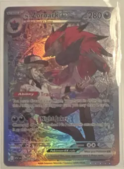 Pokemon N’s Zoroark ex Special Illustration Rare Holo Sv09 185/159 280 HP EN - Image 1