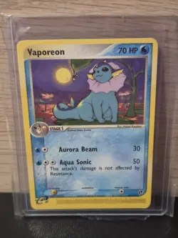 Pokemon Vaporeon 25/100 EX Sandstorm Rare Regular 2003 70 English TCG Card Lp - Image 1