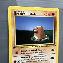 Pokemon Cards: Gym Challenge 1st Edition Common: Brock's Diglett 67/132 - Image 2
