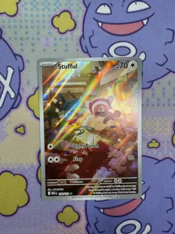 Pokemon TCG - Stufful 154/132 - Mega Evolution - Illustration Rare Card 1 - Image 1