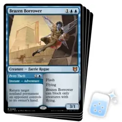 BRAZEN BORROWER X4 Wilds Of Eldraine: Commander Magic MTG MINT CARD - Image 1