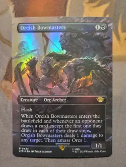 1x Orcish Bowmasters (Borderless FOIL) - LotR Rare MTG NM - Image 1