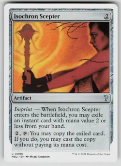 Isochron Scepter (White Border) Uncommon Mystery Booster 2 96 MTG Near Mint 2024 - Image 1