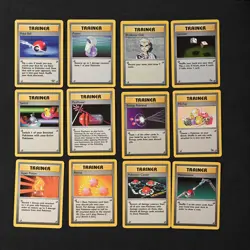1999 Pokemon Trainer Cards lot of 21 (no dupes) LP/MP - Image 1