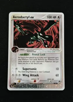 2003 Pokemon Aerodactyl Ex-#94/100-EX Sandstorm-Ultra Rare Holo-M/NM-Grade Ready - Image 1