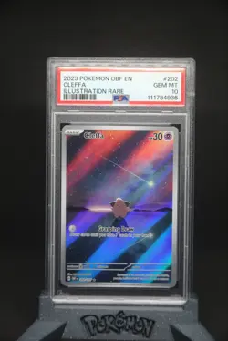 Cleffa PSA 10 Illustration Rare 2023 Pokemon Obsidian Flames OBF EN 202/197 - Image 1