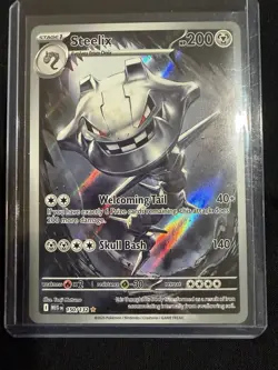 Pokemon TCG Steelix 150/132 Illustration Rare, Mega Evolution, NM/M Condition - Image 1