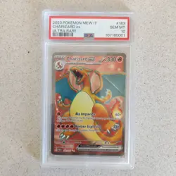CHARIZARD EX MEW 183/165 151 MINT PSA 10 ITA CARTA POKEMON - Image 1