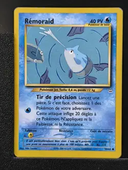 Carte Pokemon Remoraid 50/64 Edition 2 Ed 2 Neo Revelation Wizards FR 2 - Image 2