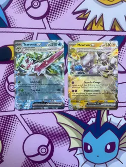 Pokemon TCG - Mewtwo ex 058/182 & Tsareena ex 046/182 - Paradox Rift - NM - Image 1