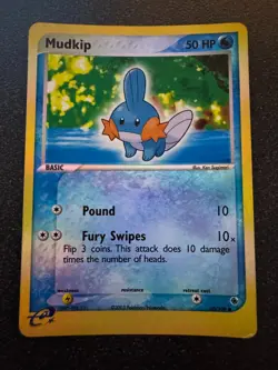 Pokemon TCG Mudkip Reverse Holo 60/109 E-Reader Ruby & Saph *MODERATELY PLAYED* - Image 1