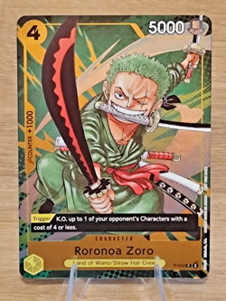 Roronoa Zoro P-042 Promo Near Mint NM English One Piece TCG - Image 1