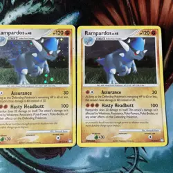 2007 Pokemon Diamond & Pearl -Mysterious Treasures Rampardos Holox2 - Image 5