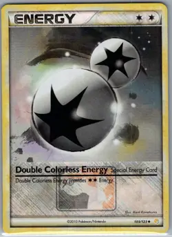 Double Colorless Energy - (League Promo) 103/123 Reverse Holo Pokemon Card - NM - Image 1