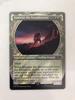 Samwise the Stouthearted Surge Foil Showcase MTG Magic the Gathering Card NM LTR - Image 1