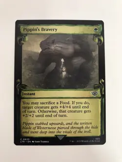 Pippin's Bravery Showcase Scroll MTG Magic the Gathering Card NM Mint LTR - Image 1