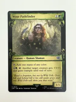 Wose Pathfinder Showcase Scroll MTG Magic the Gathering Card NM Near Mint LTR - Image 1