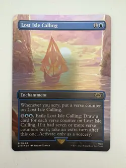 Lost Isle Calling Foil Borderless MTG Magic the Gathering Card NM Near Mint LTR - Image 1