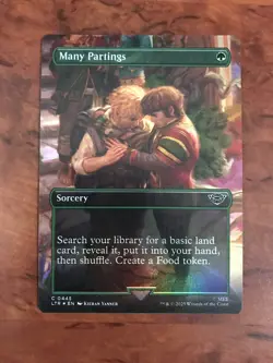 Many Partings Foil Extended Borderless MTG Magic Card NM Near Mint LTR - Image 1