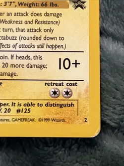 Electabuzz #2 - Warner Bros Movie Black Star Promo Pokemon TCG NM - Image 4