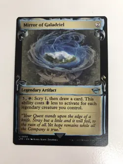 Mirror of Galadriel Showcase Scroll MTG Magic the Gathering Card NM Mint LTR - Image 1