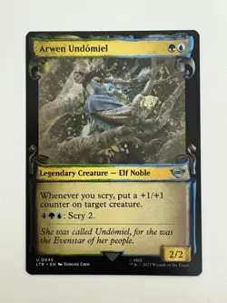 Arwen Undomiel Showcase Scroll MTG Magic the Gathering Card NM Near Mint LTR - Image 1